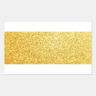Elegant Blank Gold Glitter Template Trendy Glamour Sticker
