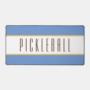 Élégant Bleu clair Bleu Blancs PICKLEBALL Texte