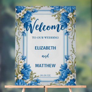 Élégant bleu et blanc Mariage de fleurs Hydrangea