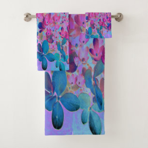 Élégant bleu foncé et lumière magenta Hydrangea