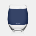 Elégant bleu rose floral 80e anniversaire fête or