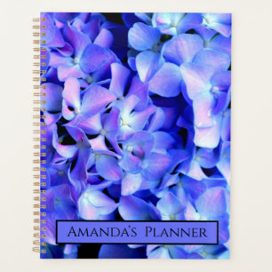 Élégant bleu violet clair magenta hydrangée floral