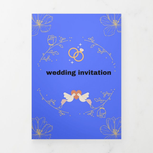Élégant Bliss : Invitations de mariage intemporell (Page de couverture)