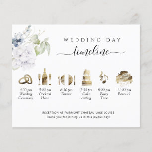 Elegant Bliss Wedding Timeline and Program