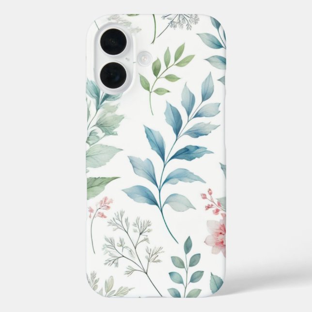 Elegant Bloom: Floral iPhone Case (Back)