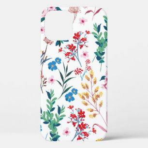 Elegant Blooming Garden floral in small hand draw  iPhone 12 Case