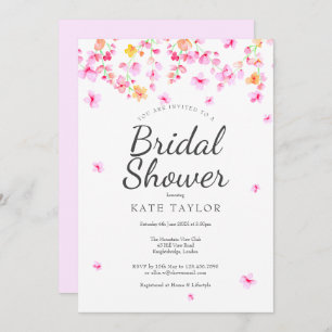 Elegant Blossom Bridal Shower Invitation
