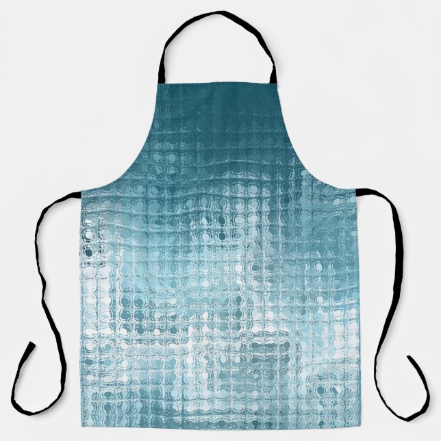 Elegant Blue Abstract: Beautiful Background Apron (Front)