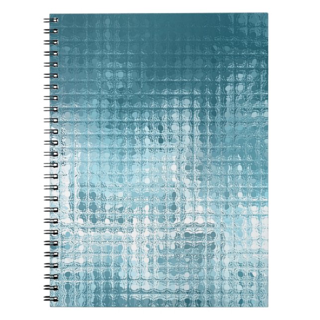 Elegant Blue Abstract: Beautiful Background Notebook (Front)
