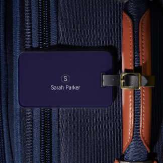 Elegant blue Acrylic Luggage Tag
