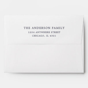 Elegant Blue And Gold Stars Envelope