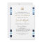 Elegant Blue and Gold Striped Tallit Bar Mitzvah