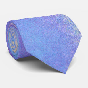 Elegant Blue and Purple Watercolor   Necktie