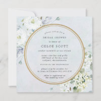 Elegant Blue and White Floral Bridal Shower 