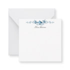 Elegant Blue and White French Rococo Floral