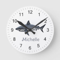 Elegant blue and white sharks fish Personalized