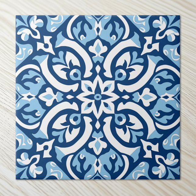 Elegant Blue and White Tile (Creator Uploaded)