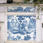 Elegant Blue and White Vintage French Toile Tissue Paper<br><div class="desc">Vintage historic 18th century French blue and white toile de jouy design featuring ladies and gentleman in elegant period dress among trees,  a lake and classic stone ruins.</div>