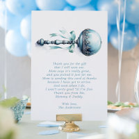 Elegant Blue Baby Rattle Boy Baby Shower