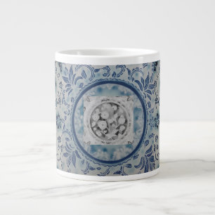 Elegant Blue Batik Specialty Mug