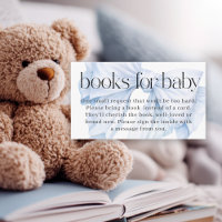 Elegant Blue Bow Books for Baby