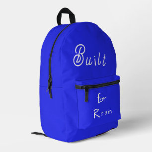 Elegant Blue Built for Roam  Cut Sew Printed Backpack