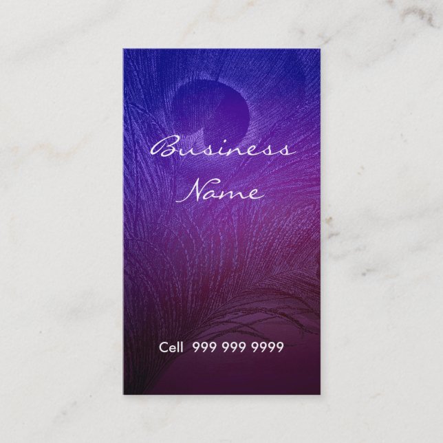 Elegant blue Business Card (Front)