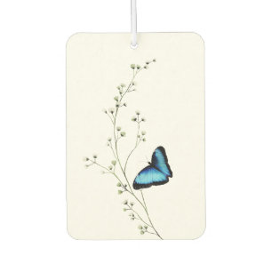 Elegant Blue Butterfly Air Freshener