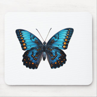 🦋 "Elegant Blue Butterfly - Nature-Inspired Mouse Mouse Pad