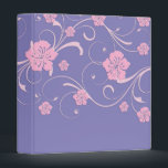 Elegant Blue Cherry Swirls Binder<br><div class="desc">Romantic Wedding Binder</div>