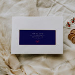 Elegant Blue Christmas Guest Address Labels<br><div class="desc">PLEASE NOTE! For a 14"x14" sheet, each sticker will be approximately 1.8"x4.6". For an 8"x8" sheet, each sticker will be approximately 0, 8"x2.6". Please note, as the sheet size decreases, the font size will also decrease accordingly. Coordinates with the "Chic Stylish Navy Blue & Gold Christmas Collection". Discover the full...</div>