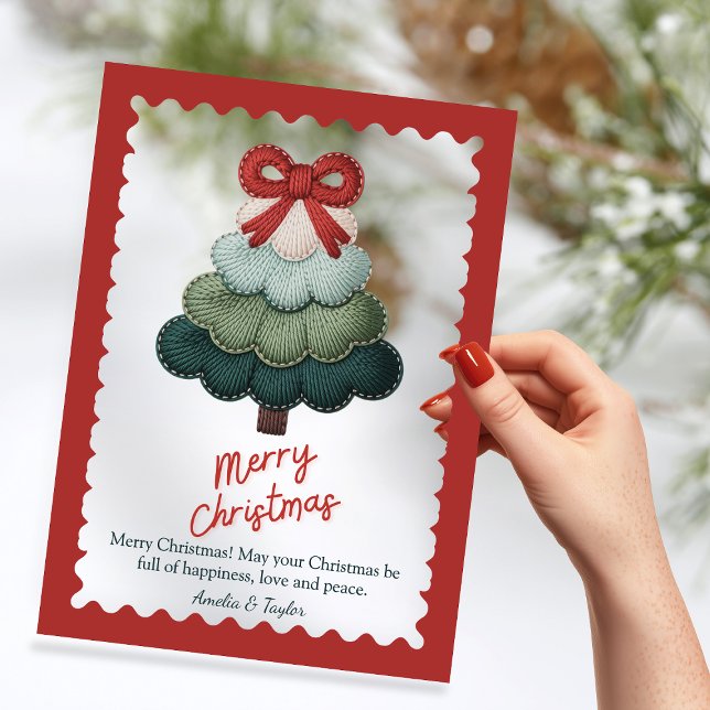 Elegant blue christmas tree personalized acrylic invitations (Creator Uploaded)