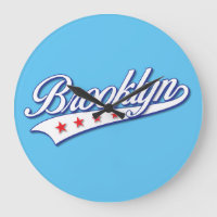 Elegant Blue Colour Brooklyn Swoosh Logo Design