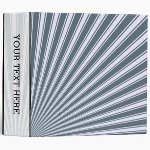 Elegant Blue Colour Stripe Funky Pattern Binder
