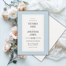 Elegant Blue & Cream Chic Wedding
