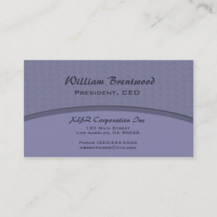 elegant blue curve business card