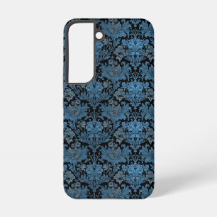 Elegant Blue Damask - Vintage Baroque Floral Samsung Galaxy Case