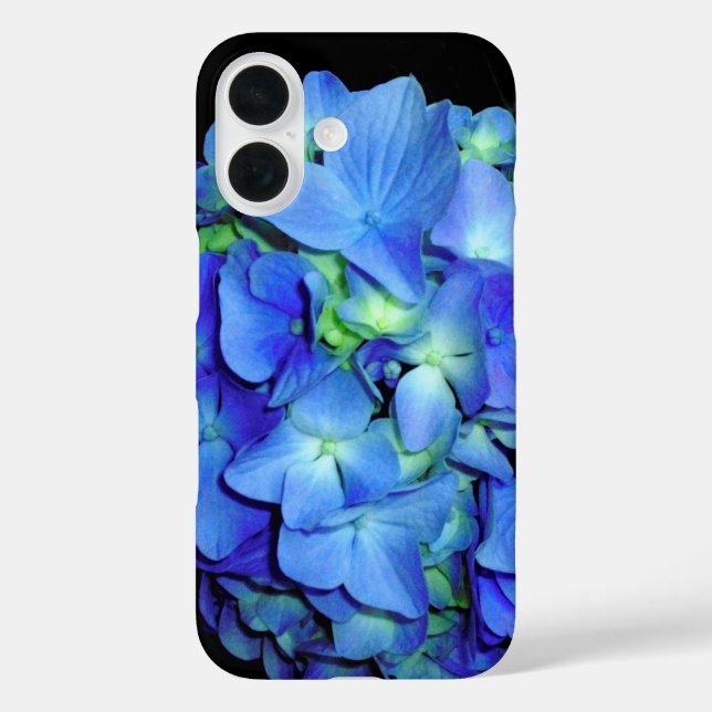 Elegant blue floral blue roses blue hydrangeas  Case-Mate iPhone case (Back)