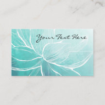 Elegant Blue Floral Business Cards