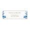 Elegant blue floral Chinoiserie return address