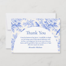 Elegant Blue Floral Graduation Party