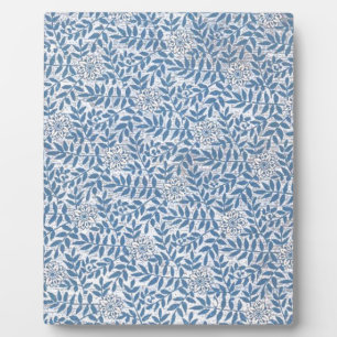 ELEGANT BLUE FLORAL PLAQUE