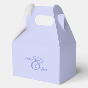 Elegant Blue Floral Wedding Large Welcome  Favor Box