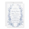 Elegant Blue French Garden Floral Wreath Wedding