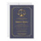 Elegant Blue | Gold Law Attorney Graduation Party