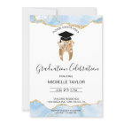 Elegant Blue Grad Dental Dentist Graduation Party