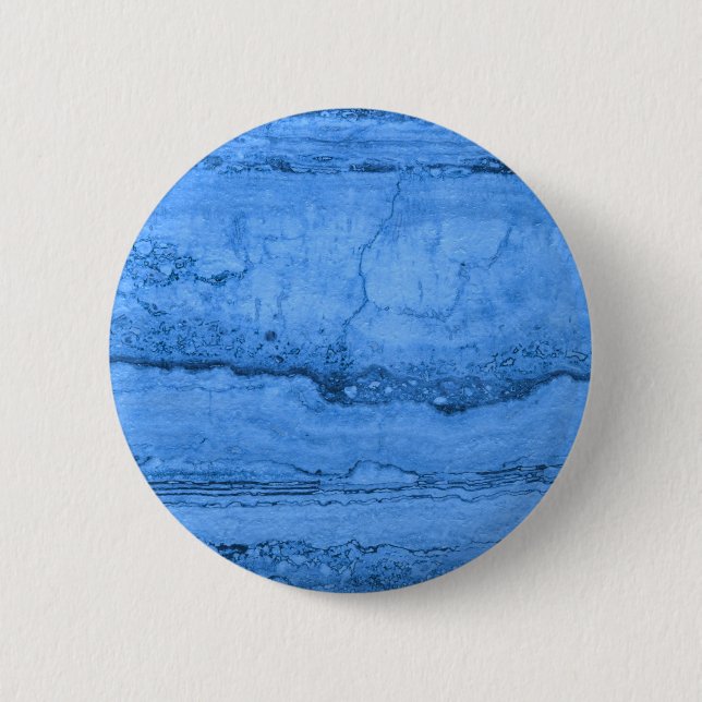 Elegant Blue Granite pattern blue marble  2 Inch Round Button (Front)