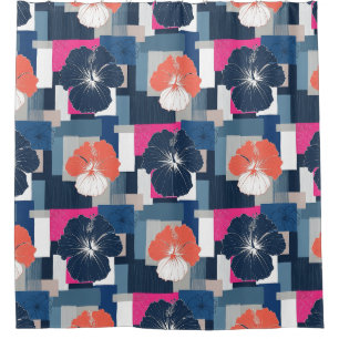 Elegant Blue Hibiscus Floral Pattern (1)