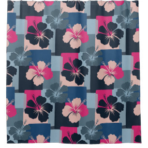 Elegant Blue Hibiscus Floral Pattern (13)