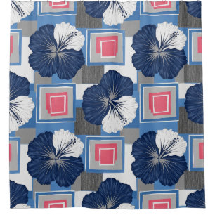 Elegant Blue Hibiscus Floral Pattern (3)